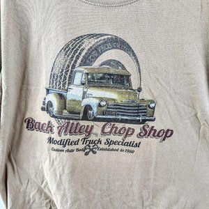 NEWPORT BLUE FAMOUS "BACK ALLEY CHOP SHOP" T- SHIRT XL